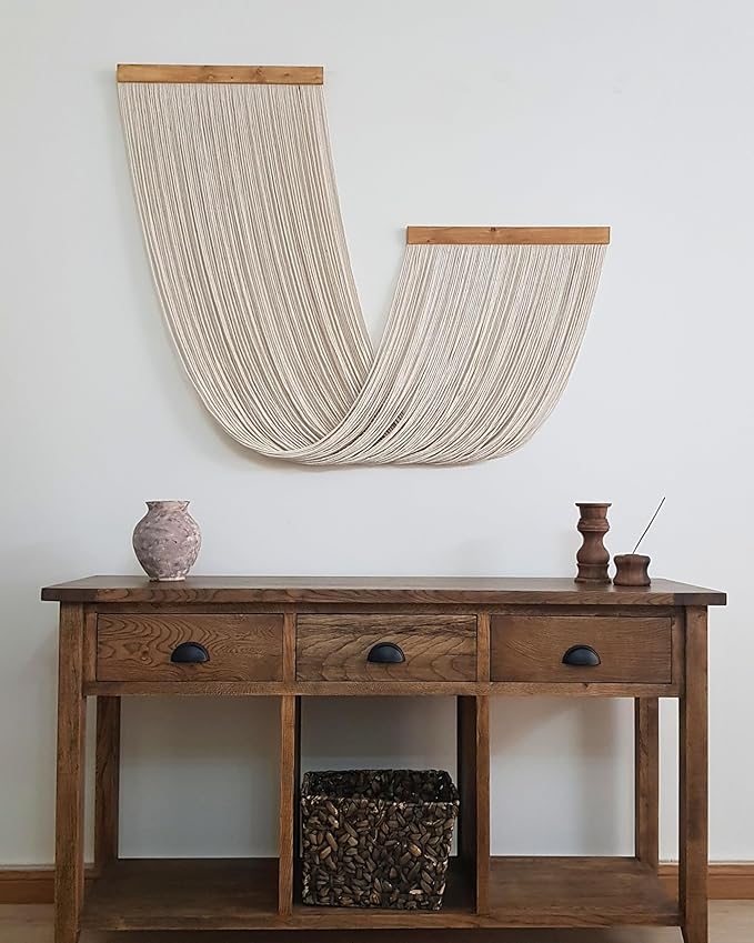 Knots & Beyond Macrame Wall Hanging Large, Boho Wall Tapestry, Bohemian Wall Decor, Fiber Wall Art-Ruum Studio Home