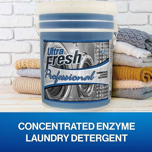 Ultra Fresh® Professional™ Commercial Laundry Detergent, 5 Gallons – Liquid with Easy Dispensing Pump for All Machine Types, up to 640 Loads-Ruum Studio Home