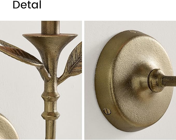 Antique Brass Forged Wall Light - Golden Farmhouse Wall Sconces for Living Room, Vintage Mordern Wall Light Fixture for Bedroom, Kitchen, Bathroom-Ruum Studio Home