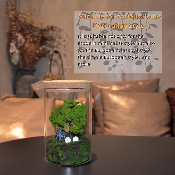Oakwell Eternal Nature Desktop Ornament, a Miniature Scene Model with LED Light, a Gift for Yourself and Friends, Suitable for Decorating Scenes Such as Office Desks, Closets, Bedrooms, etc.-Ruum Studio Home
