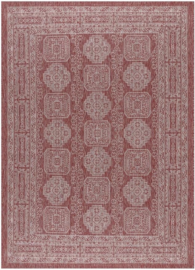 Keen Home Design Terrace Outdoor Area Rug - 4x6 Washable Indoor/Outdoor Rug for Patio, Kitchen, Balcony, Beach, Garden, Deck and Porch, Size: 3'10"x5'7"-Ruum Studio Home