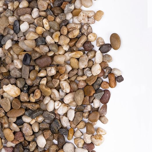 5 lbs Drainage Rocks for Potted Plants, 1/5 Inch Small Pebbles for Indoor Plants, Decorative Gravel for Vases, Bamboo, Succulent, Terrarium, Crafts, Cactus-Ruum Studio Home