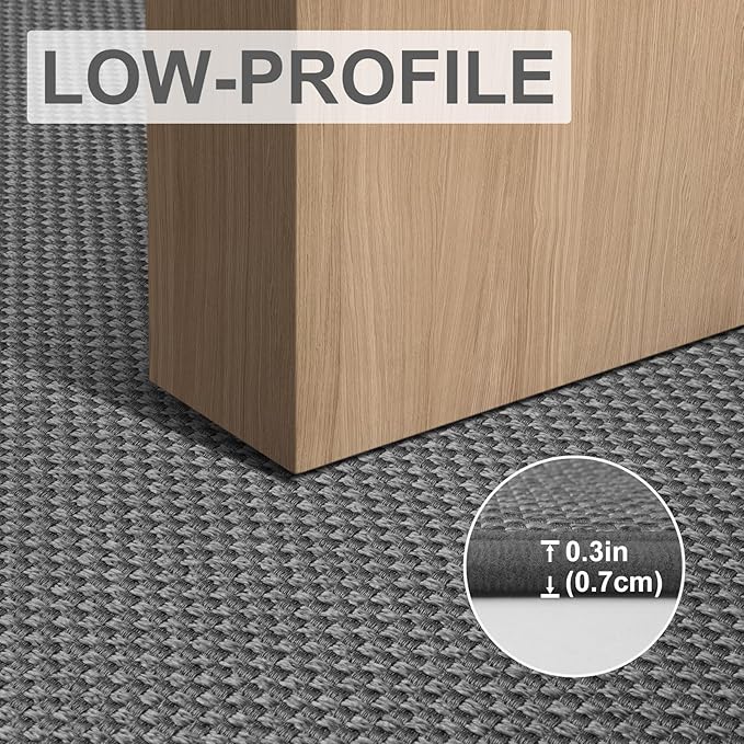 LEKEEPGO Door Mat 24"x47", Non Slip Door Mat Indoor Entrance, Rubber Backing Front Indoor Door mat Washable Absorbent Low-Profile Entryway Entry Resist Dirt Inside Door Mats, Light Grey-Ruum Studio Home