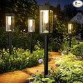 Solar Pathway Lights Outdoor, 2 Pack Bright Solar Lights Outdoor, IP65 Waterproof Solar Garden Lights, Solar Powered Landscape Lighting for Yard Patio Walkway Driveway Pathway (Warm White)-Ruum Studio Home