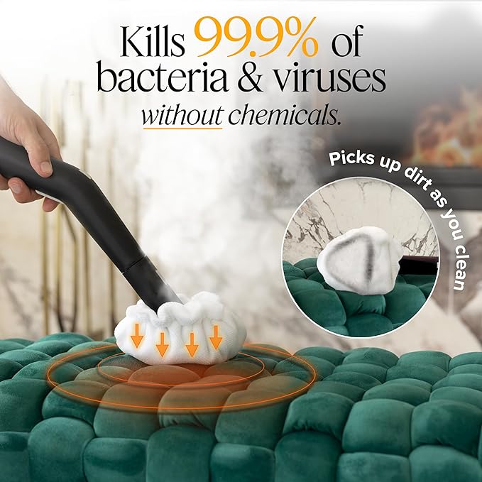 Dupray Neat Steam Cleaner with 20-piece Accesory Kit. For Multipurpose steam Cleaning Hardwood, Tile, Laminate and Sealed Floors, Couch, Furniture and more. *Kills 99.9% of Bacteria and Viruses-Ruum Studio Home