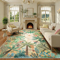 LIVEBOX Boho 8x10 Area Rugs for Living Room, Washable Soft Jungle Animal Print Rug for Bedroom, Farmhouse Non Slip Rug Floor Carpet, Forest Dining Room Rugs for Under Table-Ruum Studio Home
