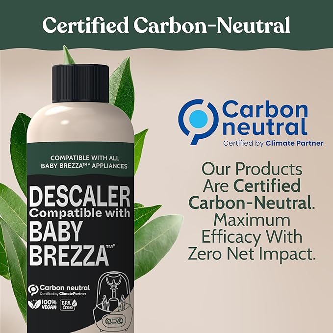 Roobi Descaling Solution Compatible with Baby Brezza. Specially Formulated to Clean & Descale Baby Appliances. Up to 2 Uses per Bottle, 2 Pack. Carbon Neutral.-Ruum Studio Home