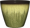 Classic Home and Garden Vogue Planter Pots w/Pottery Quality Finish - Modern Indoor & Outdoor Flower Pots - UV-Resistant Porch Planters - Decorative Pot for Flowers & Herbs (8” Willow Green)-Ruum Studio Home
