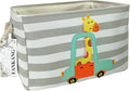 FANKANG Rectangular Laundry Basket Nursery Storage Fabric Storage Bin Storage Hamper,Gift Baskets(Giraffe)-Ruum Studio Home