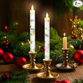 Lemon Flameless Taper Candles with Remote and Timer Flickering Flame Battery Operated Taper Candles for Home Bedroom Wedding Party Fall Christmas Summer Decor 9.6"-Ruum Studio Home