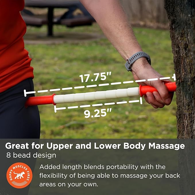Tiger Tail The Stick - Bendy 18” Flexible Muscle Roller Stick for Myofascial Release & Trigger Points - Bendable Deep Tissue Massager for Legs, Back, Shoulders - Relieve Soreness & Improve Recovery-Ruum Studio Home
