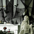 Biubee 5Pcs Halloween Black Creepy Cloth - Spooky Gauze Fabric Cloth for Haunted Horror House Halloween Party Doorway Outdoors Decoration (30" × 72")-Ruum Studio Home