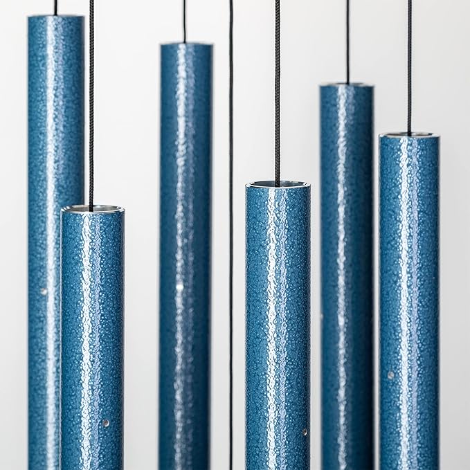 Corinthian Bells by Wind River - 36 inch Sky Blue Wind Chime for Patio, Backyard, Garden, and Outdoor Decor (Aluminum Chime) Made in The USA-Ruum Studio Home