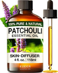 Kukka Patchouli Essential Oil for Skin & Diffuser - 4 Fl Oz - 100% Pure Natural Patchouli Oil, Captivating Scent for Body Perfumes, Aromatherapy & Soap Making Scent DIY-Ruum Studio Home