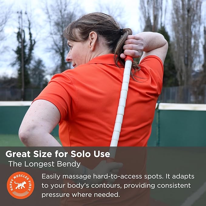 Tiger Tail The Stick - Bendy 22” Flexible Muscle Roller Stick for Myofascial Release & Trigger Points - Bendable Deep Tissue Massager for Legs, Back, Shoulders - Relieve Soreness & Improve Recovery-Ruum Studio Home