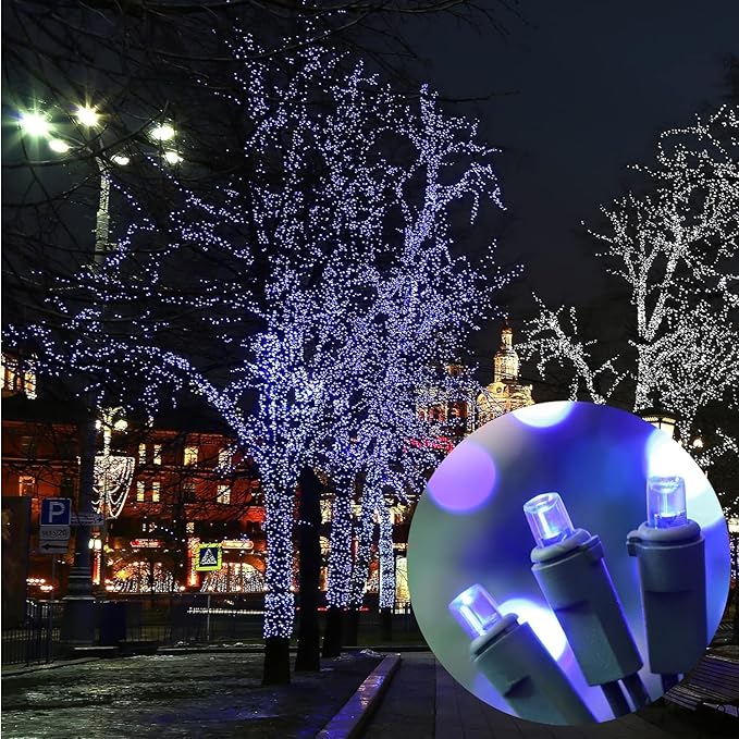 60 Count Blue - String Lights - LED Christmas Lights, Mini led Lights for Indoor Outdoor Home Holiday Party Wedding Independence Day Decoration-Ruum Studio Home