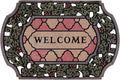 CHICHIC Entrance Door Mat Large 24 x 36 Inch Entry Way Doormat Front Door Rugs Outdoors Heavy Duty Welcome Mat Non Slip Rubber Back Low Profile for Garage, Patio, High Traffic Area, Small Flower-Ruum Studio Home
