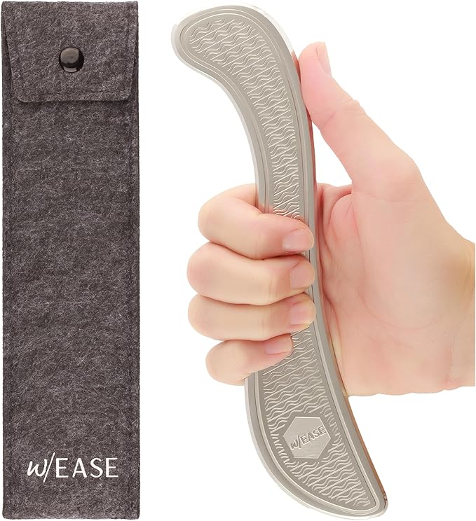 Muscle Scraper Tool with Patent-Pending Non-Slip Grip – Family-Owned Brand - Myofascial Release Tool to Relieve Tension – Massage Scraper for Sore Muscles - Stainless Steel Gua Sha for The Whole Body-Ruum Studio Home