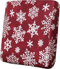 H.VERSAILTEX Christmas Sofa Slipcover Fleece Stretch Couch Cushion Cover Furniture Protector Seat Cushion Snowflakes Sofa Cover for Christmas (1 Piece Armchair Cushion Covers, Snowflakes)-Ruum Studio Home
