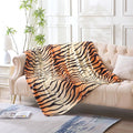 MERRYLIFE Tiger Stripe Print Throw Blanket Decorative Fleece Throw | Ultra-Plush Colorful | Couch Blanket Travel Lap | Home Gift Use(50" 60",Tiger)-Ruum Studio Home