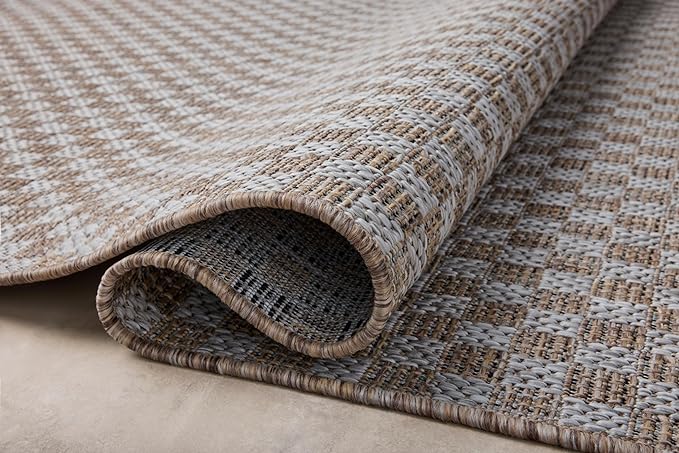 Loloi Amber Lewis Topanga Collection TOP-02 Natural/Silver 9'-2" x 12'-0" Indoor/Outdoor Area Rug-Ruum Studio Home