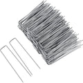 FEED GARDEN 8 Inch 50 Pack Galvanized Landscape Staples 11 Gauge Anti-Rust Garden Stakes Landscaping Fabric SOD Pins Yard Stakes for Weed Barrier Fabric-Ruum Studio Home