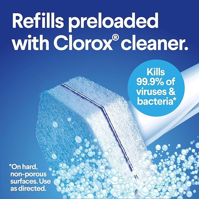 Clorox Original Toilet Cleaning System - ToiletWand, Storage Caddy and 16 Heads, Dorm Room Essentials, (Package May Vary)-Ruum Studio Home