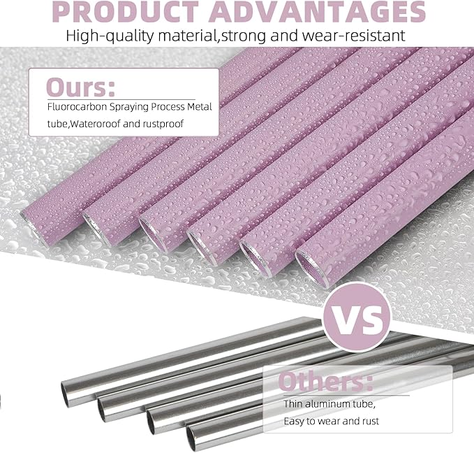 Wind-Chimes-Outdoor-Deep-Tone, Large Soothing Melodic Tones Windchimes, Wind Chimes for Outside, Memorial Wind Chime Best Gift for Mom Women Grandma Neighbors(32" Pink Coated Aluminum)-Ruum Studio Home