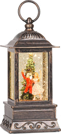 Christmas Snow Globe Nutcracker Lantern, Glitter Lighted Christmas Decorations for Home with Music, Light Up Snowglobe Christmas Décor-Ruum Studio Home