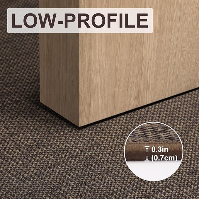 LEKEEPGO Door Mat 36"x59", Non Slip Door Mat Indoor Entrance, Rubber Backing Front Indoor Door Mats Washable Absorbent Low-Profile Doormat Entryway Entry Resist Dirt Inside Door Mats, Brown-Ruum Studio Home