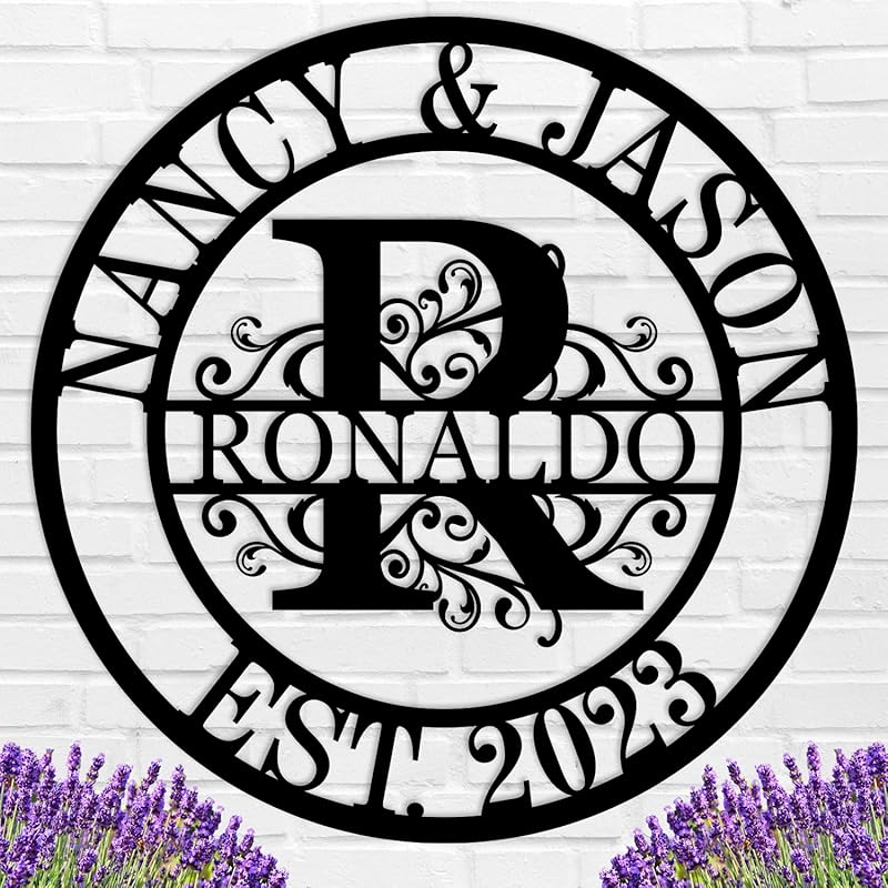 Wedding Gifts for Couples 2025, Personalized Metal Name Signs, Custom Name Signs, Custom Family Name Sign, Last Name Sign, Monogram Letters Wall Decor, House Warming Gifts New Home-Ruum Studio Home