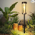Bright Solar Pathway Lights Outdoor, 2 Pack Upgraded Solar Powered Garden Lights Waterproof, Auto On/Off Solar Yard Light for Lawn Patio Walkway Driveway Landscape Lighting Decor (Warm White, 2 Pack)-Ruum Studio Home
