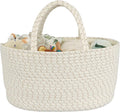 Diaper Caddy Organizer Cotton Rope Baby Basket Nursery Storage and Portable Tote Bag for Car Ideal Baby Shower Gifts and Registry Must-Have for Newborn Essentials Large striped-Ruum Studio Home