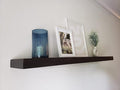 joelsantiques - 42 Inch Wooden Floating Shelves for Wall - 42x6x2 in - Made of Natural Wood - Long Heavy Duty Rustic Wall Shelves for Bedroom - Perfect for Living Room, Kitchen - Black-Ruum Studio Home