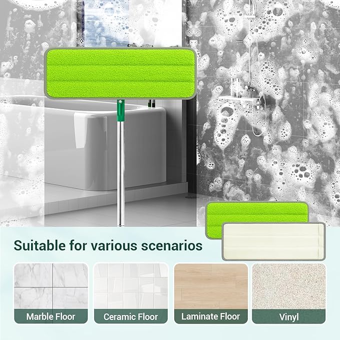 10Pcs Mop Replacement Pads,Compatible with Libman Rinse 'n Wring Mop Universal Mop Pads Mop Head Refills Washable Wet Mop,Compatible with Most 11-13” Size Mops-Ruum Studio Home