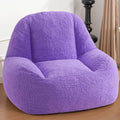 Homguava Bean Bag Chairs for Adults,Giant Beanbag Couch Adult Bean Bag Chair with Filler Included,Modern Lazy Sofa Comfy Chair for Living Room(Purple)-Ruum Studio Home