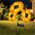 Outdoor Solar Garden Stake Lights,Upgraded LED Solar Powered Light with 3 Sunflower, Waterproof Solar Decorative Lights for Garden, Patio, Backyard (1 Pack 3 Flower)-Ruum Studio Home