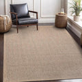 CAMILSON Easy Jute Rug 8x10, Indoor Outdoor Natural Color Fiber Area Rugs for Living Room and Patio Rug Herringbone Seagrass Boho Woven Design Easy-Cleaning Washable Outside Carpet Alfombras 8 x 10-Ruum Studio Home