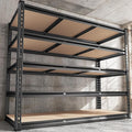 REIBII 48" W Garage Shelving Heavy Duty 3020LBS Storage Shelves 5 Tier Heavy Duty Shelving Adjustable Garage Shelves for Basement, Warehouse, Commercial, Easy Assemble, 48" W x 72" H x 24" D-Ruum Studio Home
