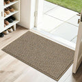 COSY HOMEER-Door-Mat 20" x 32" Non Slip Absorbent Entryway Rugs Dirt Trapper Doormats Washable Entrance Mats Low Pile Welcome Floor Mat for Front Back Door and Entry Mats,Taupe-Ruum Studio Home