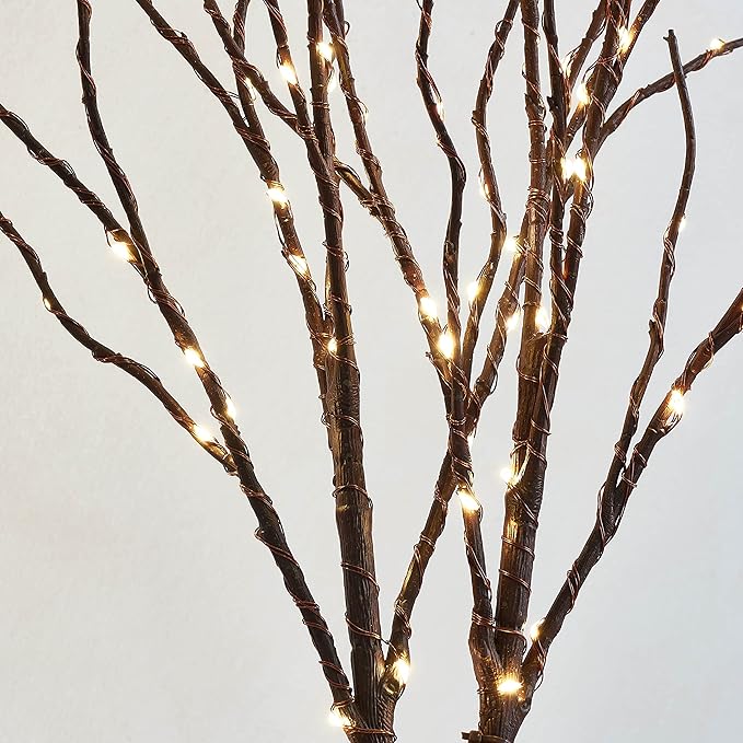 Birchlitland Lighted Brown Branches 18IN 70L Warm White Fairy Lights, LED Willow Branch Lights with Timer Battery Operated for Home Bedroom Living Room Vase Decoration-Ruum Studio Home