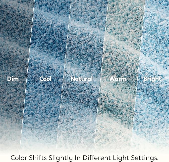 Joiedomi Throw Blanket for Couch Bed Sofa, Blue Knitted Blankets Gifts for Women Mom Girls, Cozy Cute Soft Throw Home Room Decor Aesthetic for Women Mothers Birthday Gifts 50x60 Inches-Ruum Studio Home