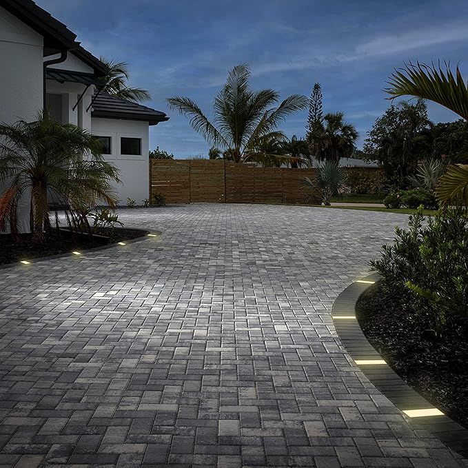 LUMENGY Paver Light 4×8 Inch (3.93 inch X 7.87 inch), 2700K Brick Lighting for Pavers, Driveway, Pathway Patio, & Garden, 12V Waterproof IP67, Drive-Over Rated-Ruum Studio Home