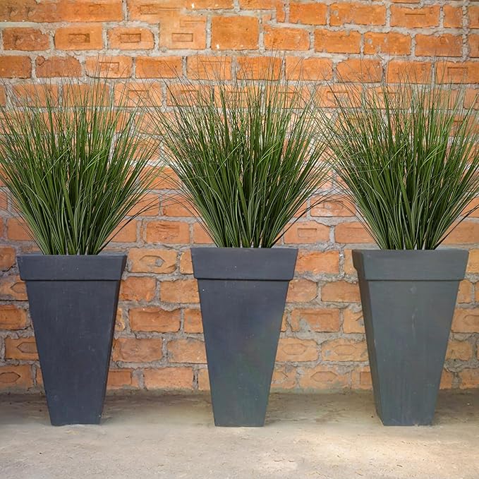 48PCS Fake Plants Artificial Wheat Grass Greenery Plastic Plants Fake Grass Artificial Plants for Outdoor Decor Artificial Grass Plant with Greenery Stems for Indoor Home Decoration 26.4"-Ruum Studio Home