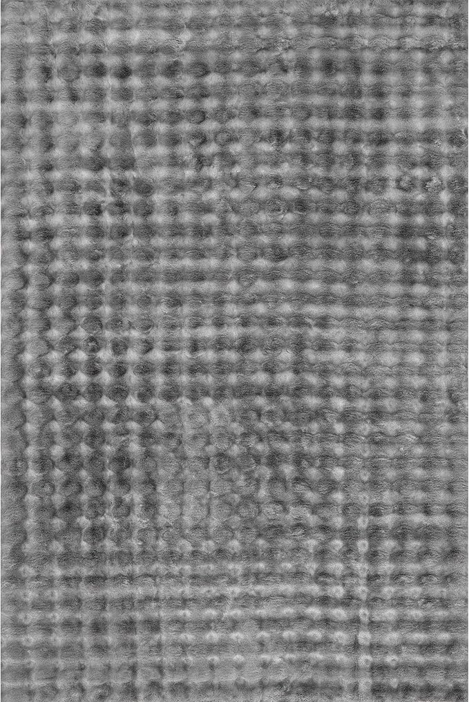 nuLOOM Jeni Checkered 2x3 Machine Washable Accent Rug for Living Room Bedroom Dining Room Entryway Kitchen, Dark Grey-Ruum Studio Home