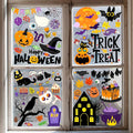Halloween Window Clings - Halloween Decorations Static Window Stickers for Glass, Removable Large Double-Sided Window Decals for Indoor Home Decor, Bat Fall Cute Party Gift, 65 PCS/9 Sheet-Ruum Studio Home