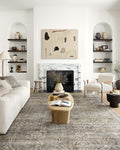 Loloi Layla Collection LAY-13 Antique/Moss 2'-3" x 3'-9" .13" Thick Accent Rug, Soft, Durable, Vintage Inspired, Distressed, Low Pile, Non-Shedding, Easy Clean, Printed, Living Room Rug-Ruum Studio Home