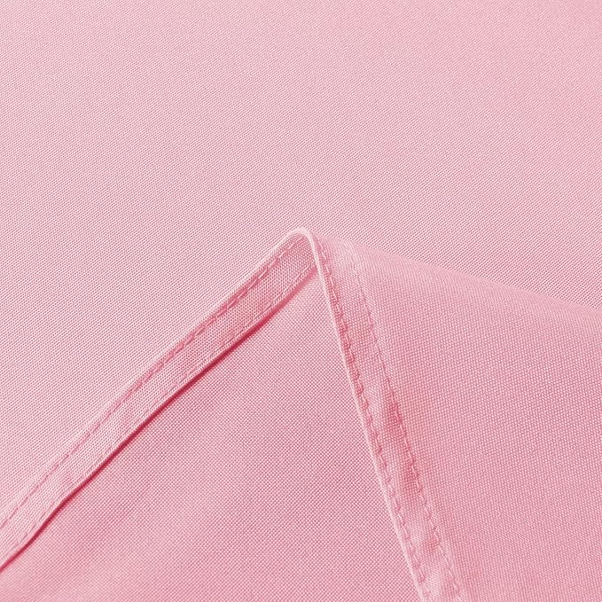 sancua Rectangle Tablecloth - 70 x 90 Inch - Stain and Wrinkle Resistant Washable Polyester Table Cloth, Decorative Fabric Table Cover for Dining Tables, Buffet Parties and Camping, Pink-Ruum Studio Home