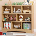 Book Shelf, 8 Cubes Storage Organizer, Freestanding Wooden Bookshelf Cube Shelf for Bedroom, Living Room, Home Office, 3-Tier Open Shelf Wooden Bookcase-Ruum Studio Home
