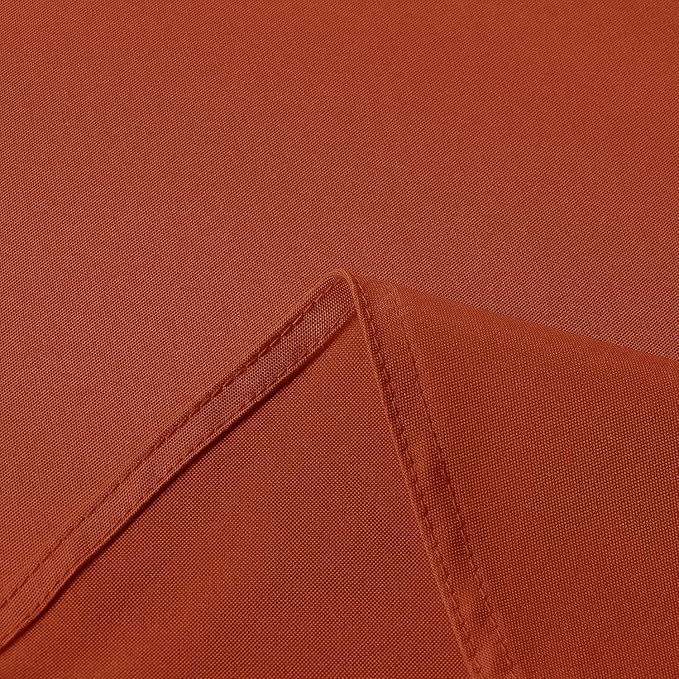 sancua Fall Tablecloth Rectangle - 60 x 84 Inch Burnt Orange - Stain and Wrinkle Resistant Polyester Fabric Table Cloth, Thanksgiving Table Cover for Dining Buffet Parties, Rust, Pumpkin Orange-Ruum Studio Home